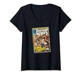 Womens Doctor Who Comic Time Crisis 60th Anniversary Sci-Fi Fan V-Neck T-Shirt