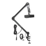 Gator Frameworks Professional Desktop Broadcast/Podcast Microphone Boom Stand with On-Air Indicator Light (GFWMICBCBM4000)