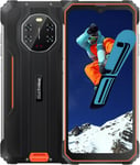 Smartphone Incassable BV8800,6,58'' 90Hz FHD+,AI 50MP Quatre Caméras Vision Nocturne,Helio G96 8Go+128Go,Batterie 8380mAh,IP68 Téléphone Portable Étanche Android 11,GPS NFC Orange.[U705]