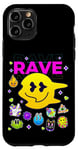 Coque pour iPhone 11 Pro Rave On Social Media Emotional Sarcastic Smile Faces Doodles