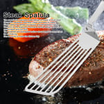 Stainless Steel Slotted Turner Steak Burger Fish Slice Slotted Kitchen SG