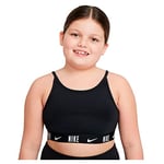 Nike DB3710 G NK TROPHY BRA Sports bra girls black/black/white XL+