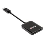 Club 3D Multi Stream Transport (MST) Hub DisplayPort™ 1.4 to DisplayPort™ Dual M