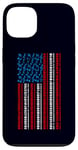 Coque pour iPhone 13 Clavier électrique drapeau américain 4 juillet pour homme et femme