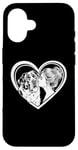 iPhone 16 Saint Bernard Mom Dog Art Valentine's Day Heart Case