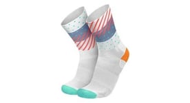 Chaussettes incylence wildness inferno blanc rouge bleu