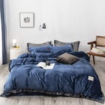 RTYUI Four-Piece Bedding Set, Crystal Velvet, Simple And Wide-Sided Four-Piece Set For Autumn And Winter