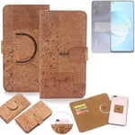 360° wallet case cork cover for Realme 10 case bag