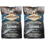 Carnilove Saumon Croquettes pour Chien sans Céréales/Pommes de Terre 1.5kg (Lot de 2)