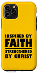 Coque pour iPhone 11 Pro Inspiré par la foi renforcée par le Christ spirituel Beleive