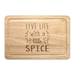 Live Life With A Little Spice Chilli Rectangular Chopping Board Spicy Food Funny