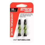 Stans No Tubes Coloured Valve Stem - Pair Red / 55mm