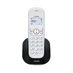 VTech CS1500 DECT Cordless Phone with Call Block, 1 Handset, Landline House Phones, White, Caller ID/Call Waiting, Redial, Handsfree, illuminated Display and Keypad