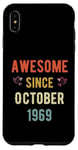 Coque pour iPhone XS Max Awesome Since October 1969 55 ans anniversaire