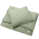 BIBS baby bedding muslin - sage