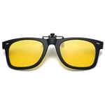 Clip-on Solglasögon Wayfarer - Gul Night Vision gul