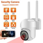 Camera surveillance wifi,Caméra réseau PTZ couleur WiFi sans fil double bande 2.4G + 5G 2MP,vision nocturne à 355°,IP66,1080p,H.264