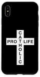 Coque pour iPhone XS Max Pro Life Catholic - Graphique croisé