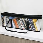 Clear Book Storage Bag Dust Proof DVD Carry Bag CD Holder Case  Comic Book