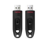 Lot de 2 Clé USB SANDISK Ultra 128 Go 128GB 128g USB 3.0 jusqu'à 130Mo/s SDCZ48-128G-U46