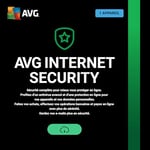 AVG Internet Security 2024 - Protection Antivirus | 1 appareil | 1 An | PC | Code d'activation PC - envoi par email