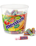 120 st Mini Mentos med Fruktsmak i Hink 1260 Gram