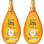 Garnier Ultra Doux Huile Merveilleuse aux Huiles d'Argan et Camélia tous type de cheveux - 150 ml (Lot de 2)