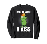 Carnival Costume SEAL IT WITH A KISS Frog Sweatshirt