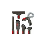 Kit d'accessoires Kit de Fixation avec Tuyau de Rallonge pour Dyson V7 V8 V10 V11 SV10 SV11 Aspirateur sans fil (6 en 1)