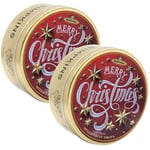 Merry Christmas Mixed Fruit Festive Limited Edition Tin Simpkins 200g 2 Pack