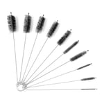 AiQInu 10 Pièces Goupillon Biberon,Brosses de Nettoyage Tube pour Bouteille en Verre Bébé Biberon Paille e Bouilloire Clavier, Tuyau Brosses de Nettoyage