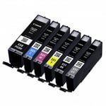 Genuine Canon PGI-550 PGBK CLI-551 BK CMY GY Ink Set of 6 for MG6350 IP8750 925