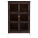 Vitrine Design 2 Portes "Pimlico" 148cm Charbon