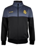 Real Madrid Plus Sweatshirt, Black/White, S-XXL