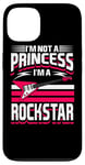 Coque pour iPhone 13 Je ne suis pas une princesse, je suis une rockstar, guitariste Rock n Roll