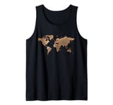 International World Flags T-shirt Flags World Map Tank Top