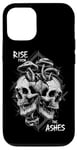 Coque pour iPhone 13 Pro Crâne Morille Mushrooms Rise From The Ashes Mycologist Goth