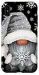 Coque pour iPhone XS Max Cool Grey Goth Gnome With Cute Snowflake Pattern For Winter