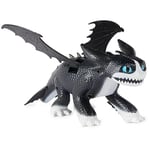 Dragons DreamWorks Interactive Fire and Flight Thunder Figurine Thunder avec Effets Lumineux et sonores 30,4 cm pour Enfants à partir de 4 Ans