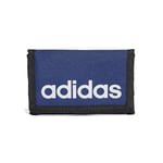 adidas Unisex Linear Wallet, Dark Blue/White, One Size