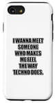 Coque pour iPhone SE (2020) / 7 / 8 Dicton amusant Techno Musik Party machen