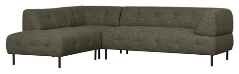 WOOOD Lloyd Sofa m. chaiselong, Green Melange