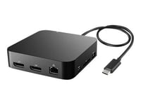 Estuff Dual 2K Mini Dock - Dokkingstasjon - Usb-C - 2 X Dp - 1Gbe