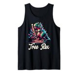 Tree Rex Funny Dinosaur Christmas Design Festive Holiday Tank Top