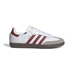 adidas Original Samba OG - Vit/Preloved Red/Grå - Inomhus (IC), storlek 46