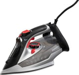 Daewoo Glide Iron, The Power Glide, 3000W Steam Iron With Ceramic Soleplate, High Burst Steam And Precision Tip, Adjustable Temperature Dial And Self Clean Function With Anti Calcium Function, Black