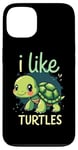 iPhone 13 I Like TURTLES Cartoon Turtle Case