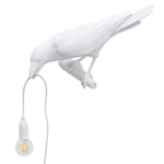 Seletti Bird Modern Italiensk Vägglampa Svart Vit Harts L-WELLNGS white right