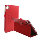 Housse Nouvel Apple Ipad 10,9 Pouces 2022 4g/5g Rouge Avec Stand - Etui Coque De Protection Tablette New Apple Ipad 10eme Generation 10.9 - Accessoires Pochette Xeptio Case