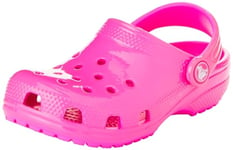 Crocs Mixte Enfant Classic Clog K Sabot, Neon Highlighter Pink Crush, 32/33 EU